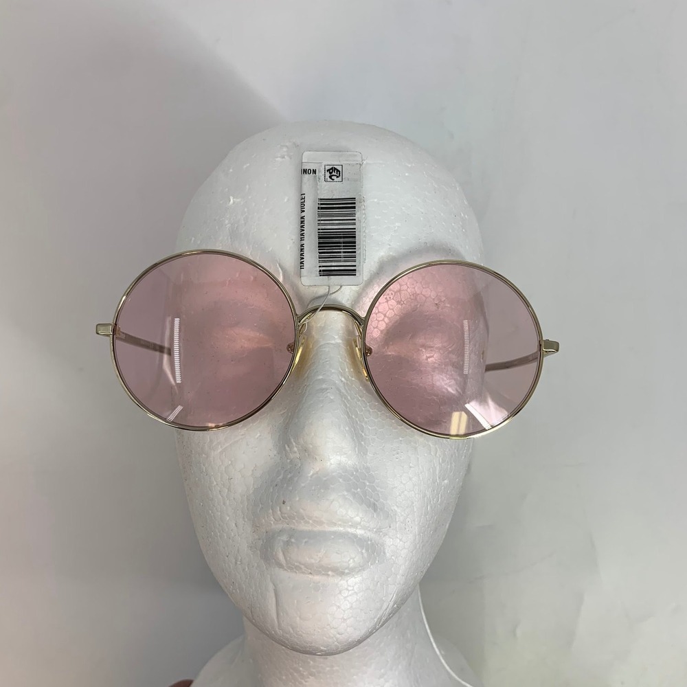 Chloé CH0042S Gold Round Sunglasses Pink Lens Designer Frames Italy 56 20 145